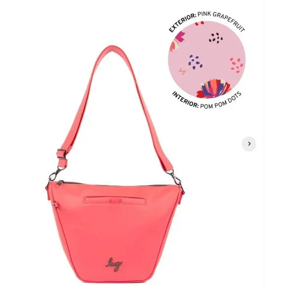 LUG Quest Satin Luxe - NWT Pink Grapefruit   (NEW NEW NEW - THIS BAG IS STUNNING - Picture 3 of 7